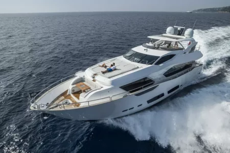 Enjoy a cruise of up to four hours on a 42-, 60-, or 85-foot yacht
